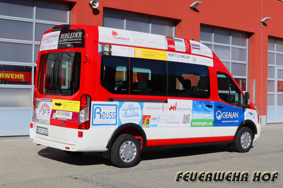 Jugendfeuerwehrmobil – Heckansicht